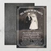 Tot de dood brengen wij ons partij in het huwelijk kaart (Voorkant / Achterkant)