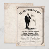 Tot de dood brengen wij ons partij in het huwelijk kaart (Voorkant / Achterkant)