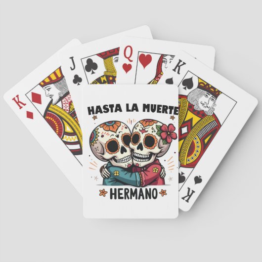 Tot de Dood Broeder Dag van de Dood Pokerkaarten (Achterkant)