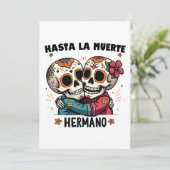 Tot de Dood Broer Dag van de Dood Kaart (Staand voorkant)