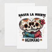 Tot de Dood Broer Dag van de Dood Kaart (Voorkant / Achterkant)