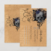 Tot de dood delen we de RSVP-kaart Bedankkaart (Voorkant / Achterkant)