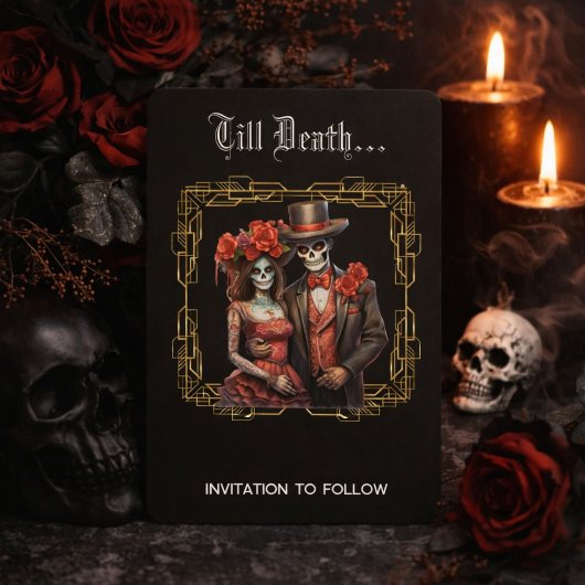 Tot de Dood Dia De Los Muertos Datum Opslaan Save The Date