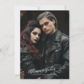 Tot de dood Doe ons deel Trouwfoto Save the Date (Achterkant)