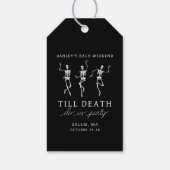 Tot de dood, doe ons feest vrijgezellenweekend cadeaulabel (Achterkant)