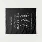 Tot de dood, doe ons feest vrijgezellenweekend wandkleed (Voorkant (horizontaal))