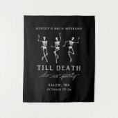 Tot de dood, doe ons feest vrijgezellenweekend wandkleed (Voorkant)