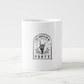 Tot de dood Doe ons Feestgeschenken Retro Bachelor Grote Koffiekop (Voorkant)