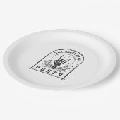 Tot de dood Doe ons Feestgeschenken Retro Bachelor Papieren Bordje (Gekanteld)