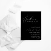 Tot de dood, doe ons feestrepetitie diner kaart