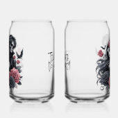 Tot de Dood Doe Ons Party Bruid en bruidegom Blikvorm Glas (Links)