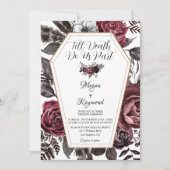 Tot de dood doen ons deel bloemenelegante Gothic b Kaart (Voorkant)