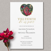 Tot de dood doen ons deel Gothic hart Halloween Go Kaart