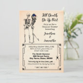 Tot de dood doen ons deel gothic koppels doucheske kaart (Staand voorkant)