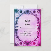 Tot de dood doen ons deel Gotische stijl bruiloft RSVP Kaartje (Voorkant)