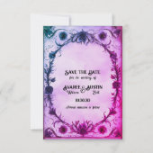 Tot de dood doen ons deel Gotische stijl bruiloft Save The Date (Voorkant)