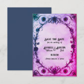 Tot de dood doen ons deel Gotische stijl bruiloft Save The Date (Voorkant / Achterkant)