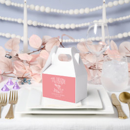 Tot de dood doen ons feest aangepaste bruiloft gun bedankdoosjes