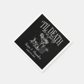 Tot de dood doen ons feest gepersonaliseerde bruil servet (Hoek)