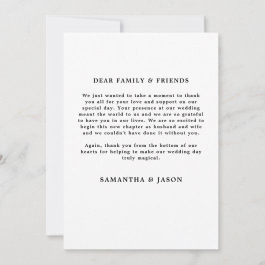 Tot de dood doen ons feest Gotische Halloween brui Bedankkaart (Achterkant)