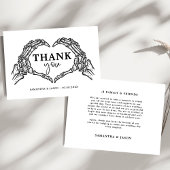 Tot de dood doen ons feest Gotische Halloween brui Bedankkaart