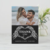 Tot de dood doen ons feest Gotische Halloween brui Kaart (Staand voorkant)