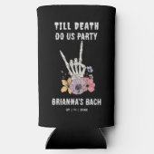 Tot de dood doen ons feest vrijgezellenfeest gunst seltzer blikjeskoeler (Achterkant)