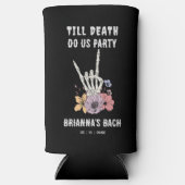 Tot de dood doen ons feest vrijgezellenfeest gunst seltzer blikjeskoeler (Voorkant)