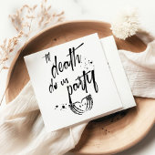 Tot de dood doen ons partij bruiloft gunst servet