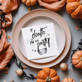 Tot de dood doen ons partij bruiloft gunst servet