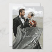 Tot de dood doen ons partij minimale moderne bruil kaart (Achterkant)