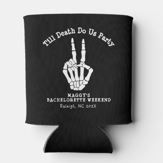 Tot de dood doen ons Party Bachelorette Party Blikjeskoeler (Achterkant)