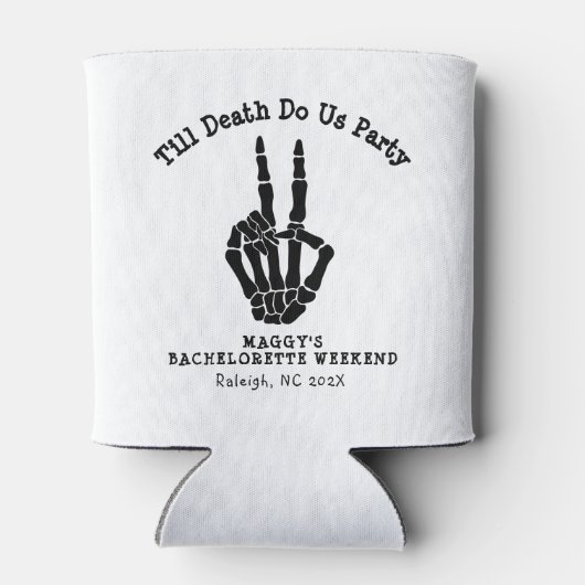 Tot de dood doen ons Party Bachelorette Party Blikjeskoeler (Achterkant)