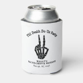 Tot de dood doen ons Party Bachelorette Party Blikjeskoeler (Blikje Achterkant)