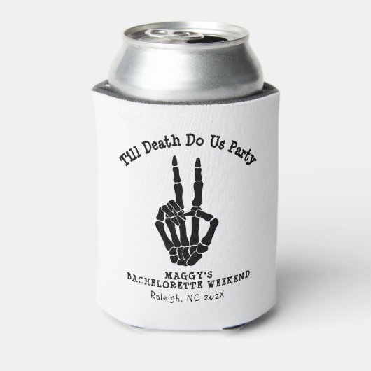 Tot de dood doen ons Party Bachelorette Party Blikjeskoeler (Blikje Achterkant)