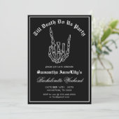 Tot de dood doen ons Party Bachelorette Party Kaart (Staand voorkant)