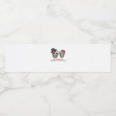 Tot de dood doen ons schedel bruid en bruidegom Pr Waterfles Etiket (Enkel label)