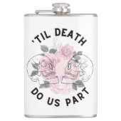 'Tot de dood doen we deel flesje Heupfles (Voorkant)