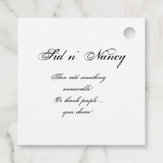 Tot de dood doen we deel Red Rose Bedankjes Labels (Achterkant)