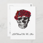 Tot de dood doen we deel Red Rose Briefkaart (Voorkant / Achterkant)