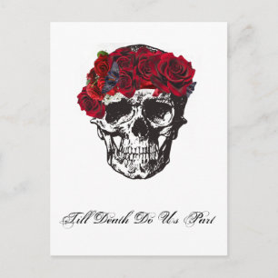 Tot de dood doen we deel Red Rose Briefkaart