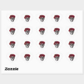 Tot de dood doen we deel Red Rose Hart Sticker (Vel)