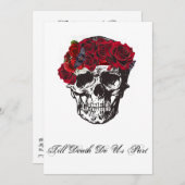 Tot de dood doen we deel Red Rose Kaart (Voorkant / Achterkant)