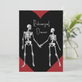 Tot de dood doen we deel Skeleton Black repesal Kaart (Staand voorkant)