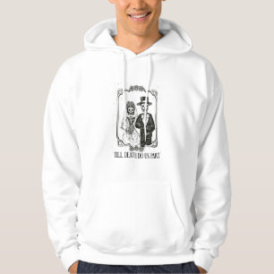 Tot de dood doen we deel Skeleton Wedding Couple V Hoodie