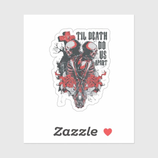 Tot de dood doen we het niet. sticker (Vel)