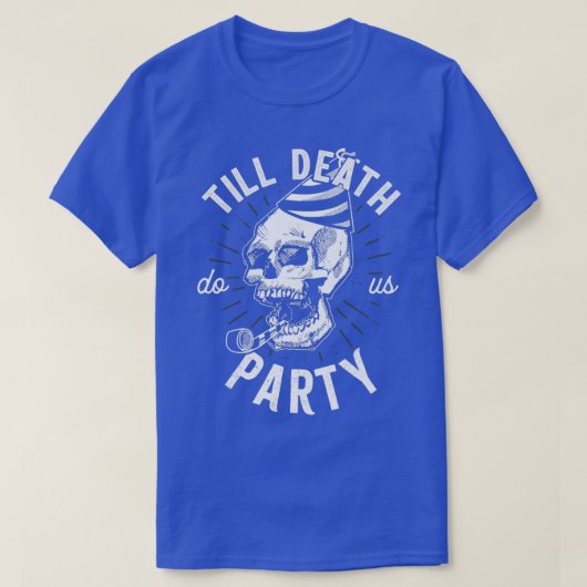 Tot de dood doen wij ons aan de schedel t-shirt (Design voorkant)