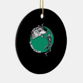 Tot de dood doet een klassieker keramisch ornament (Rechts)