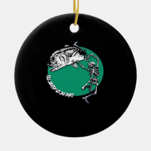 Tot de dood doet een klassieker keramisch ornament (Voorkant)