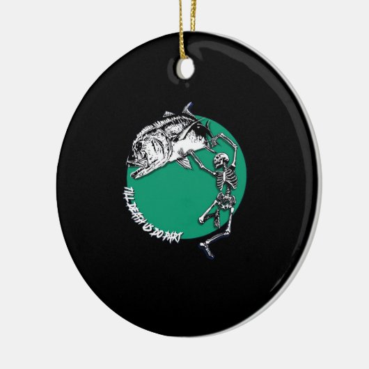 Tot de dood doet een klassieker keramisch ornament (Links)